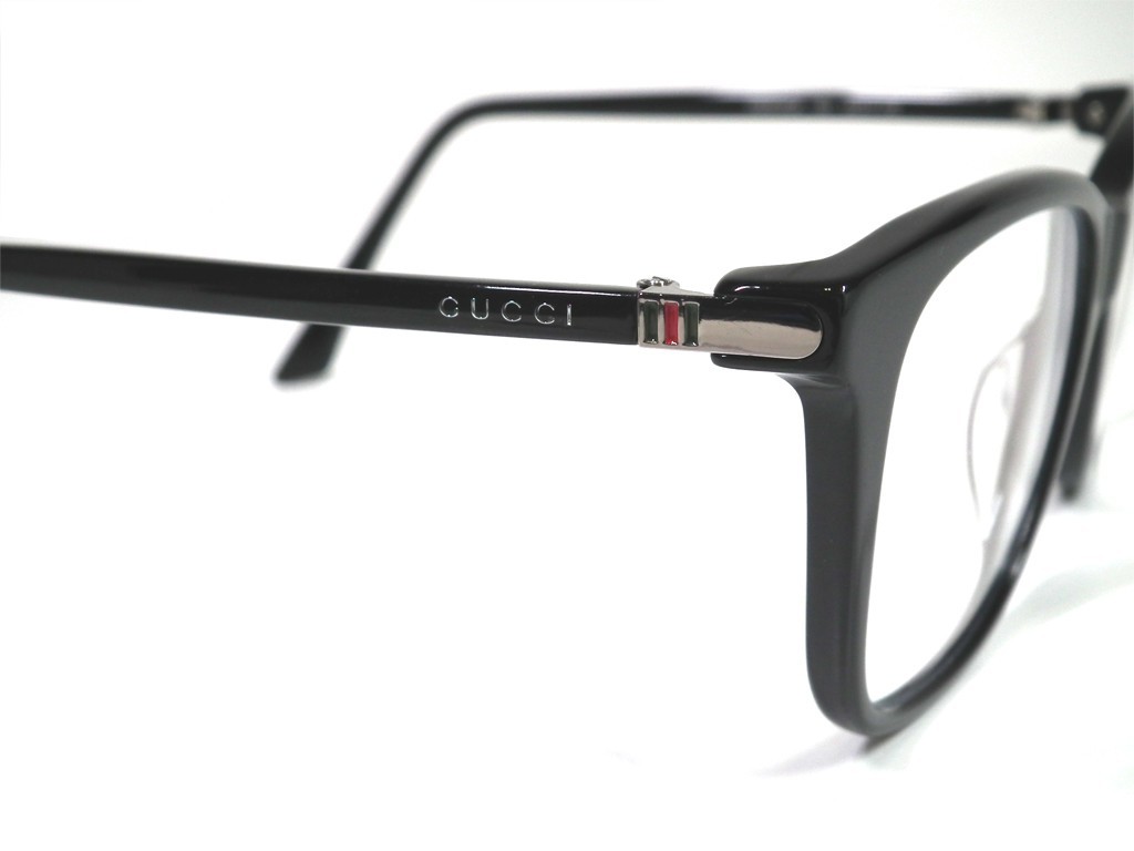 新品同様 グッチ メガネ めがね ロゴ フレーム 眼鏡フレーム クリア メガネフレーム グレー メンズ GUCCI めがねフレーム 眼鏡 ＧＧ0018_画像5