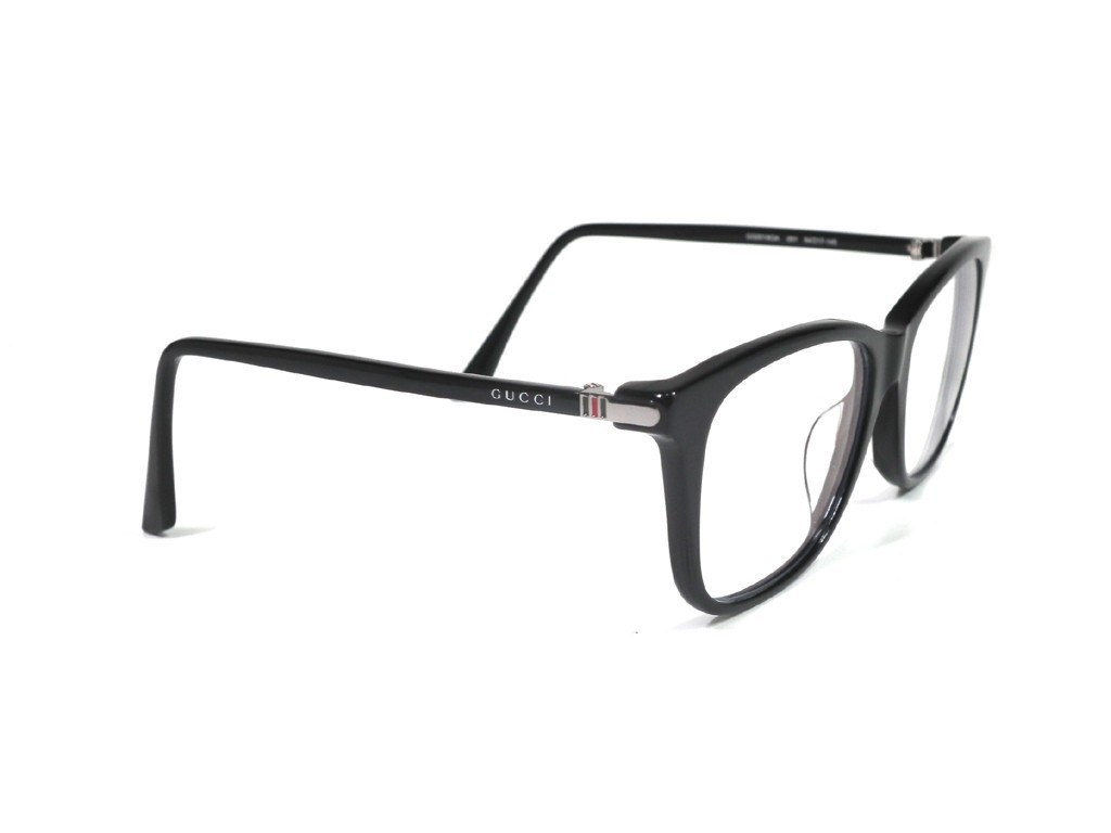 新品同様 グッチ メガネ めがね ロゴ フレーム 眼鏡フレーム クリア メガネフレーム グレー メンズ GUCCI めがねフレーム 眼鏡 ＧＧ0018_画像3