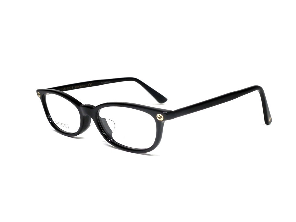 未使用 グッチ 眼鏡 メガネフレーム めがね GG0095 ブラック 黒 GG 
