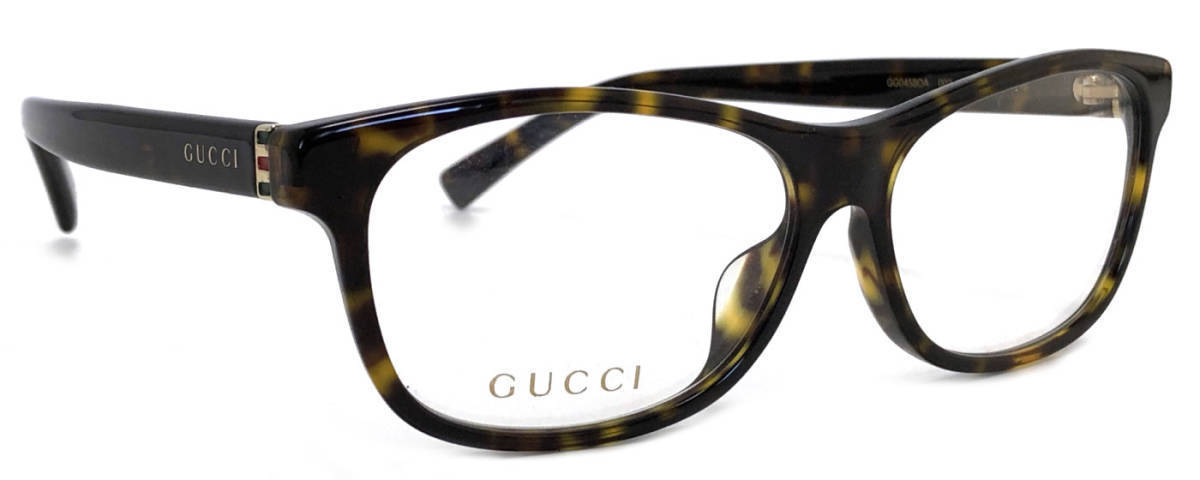 未使用 グッチ 眼鏡 メガネフレーム GG0458OA ロゴ べっ甲柄 レディース メンズ GUCCI 眼鏡フレーム めがねフレーム メガネ めがね
