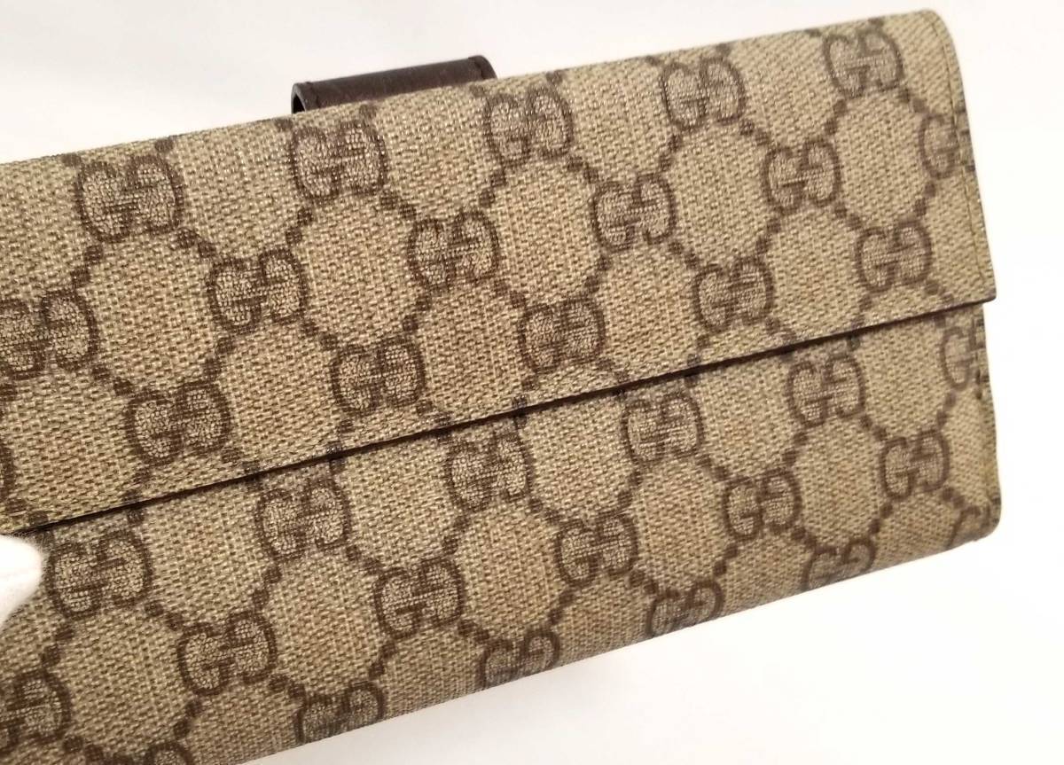 美品 グッチ 長財布 ＧＧプラス ＰＶＣ １１５０４６ メンズ レディース 財布 ＧＵＣＣＩ GGスプリーム GG柄 GG_画像5