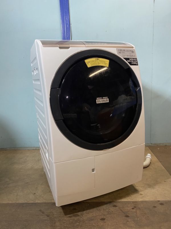 動作保証 美品 HITACHI 日立 ドラム洗濯機 BD-SV110CL 風アイロン
