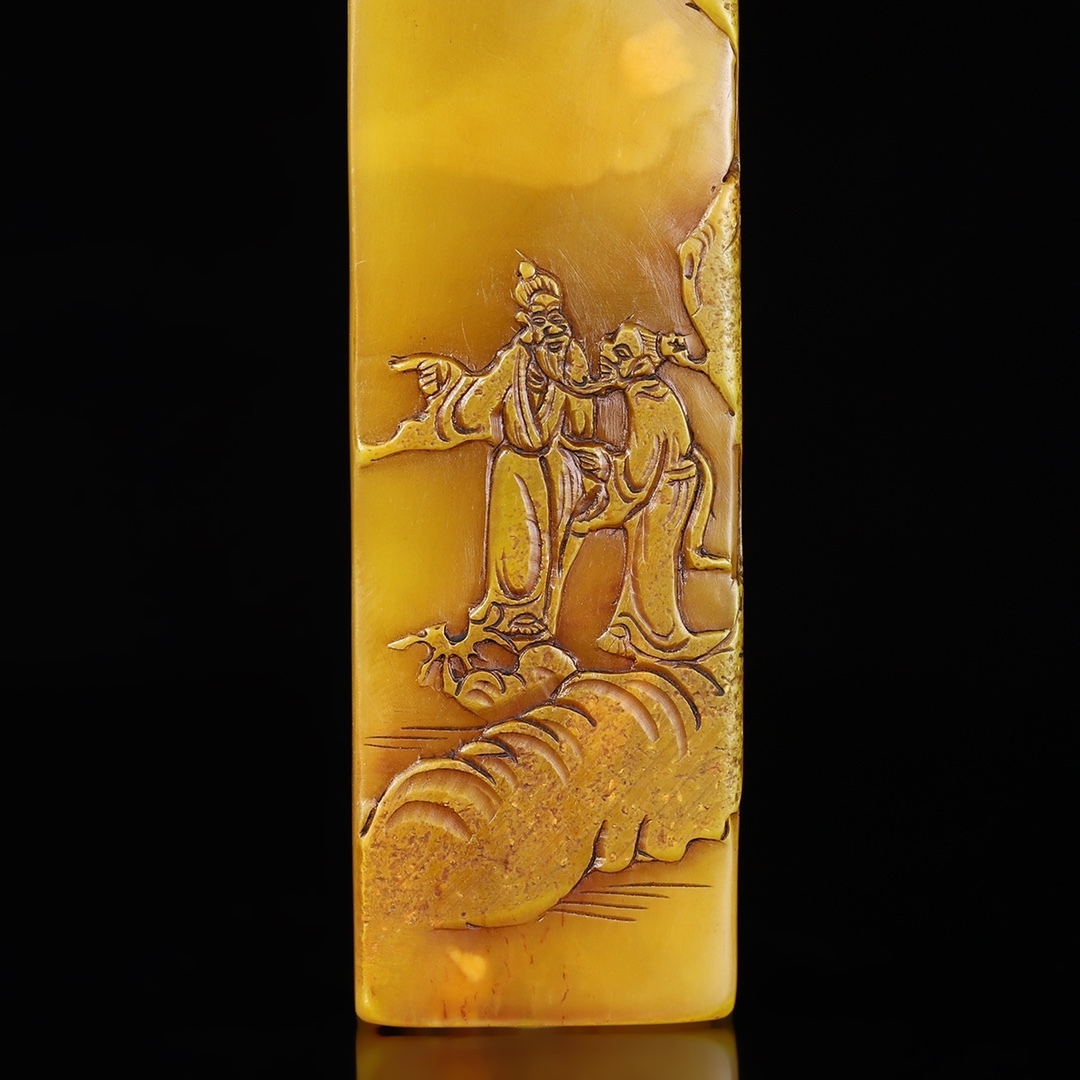 聚寶齋*寿山石精彫*人物印章】印鑒 篆刻印 中国時代美術 - 印鑑 聚寶齋*寿山石精彫*人物印章】印鑒 篆刻印 中国時代美術 - 印鑑