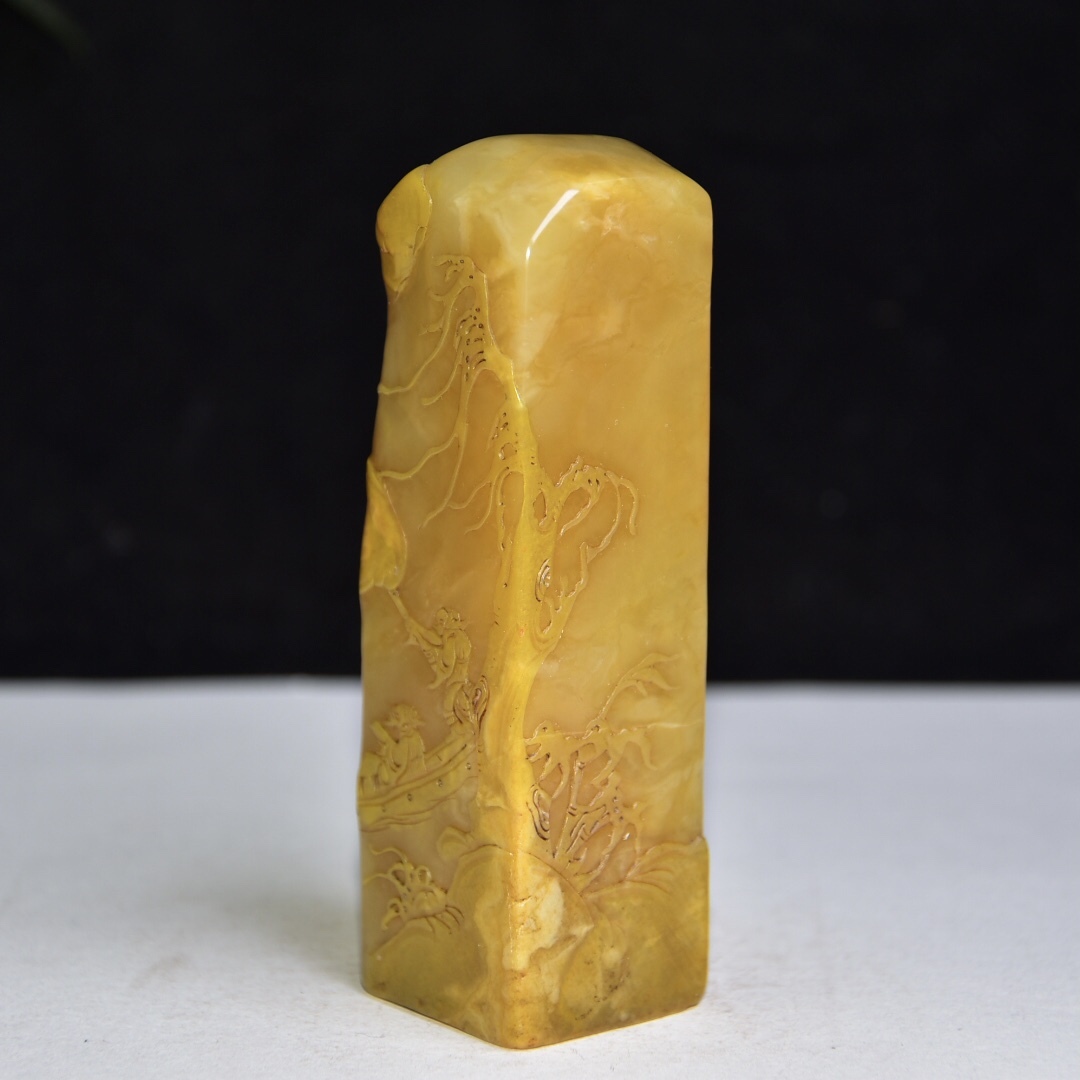 聚寶齋*寿山石精彫*無晉印章】印鑒篆刻印章中国時代美術造型精美| www