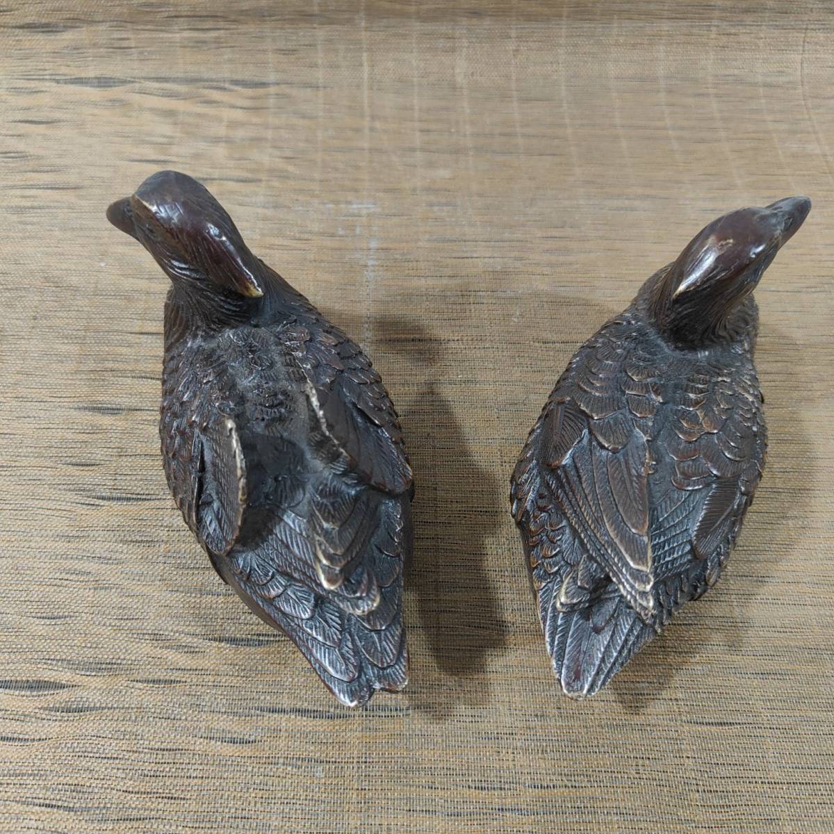 聚寶齋*銅製*鴛鴦 置物 賞物 稀少珍品 中国時代美術 兩點同出 聚寶齋*銅製*鴛鴦 置物 賞物 稀少珍品 中国時代美術 兩點同出