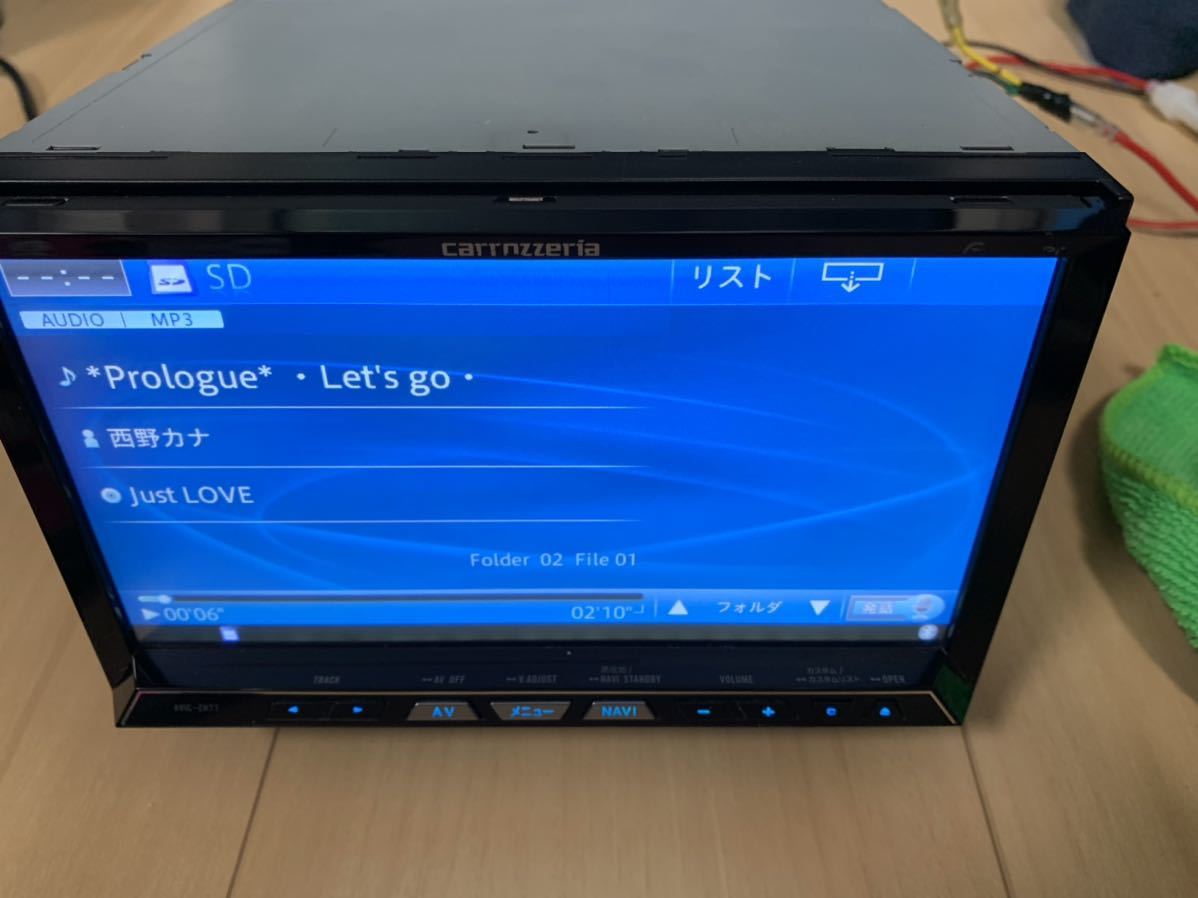 カロッツェリアAVIC-ZH77(送料込み) 送料無料 即決 カロッツェリア AVIC-ZH77 HDDナビ フルセグ