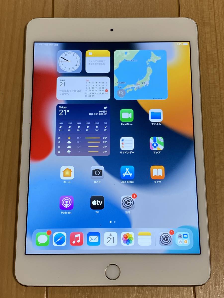 iPad mini4 WiFi+Cellular(simフリー) 64GB 充電121回 良品 初期保証有