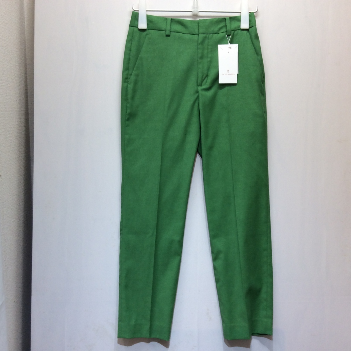 未使用☆UNITED ARROWS ユナイテッドアローズ 婦人 麻混カラーパンツ
