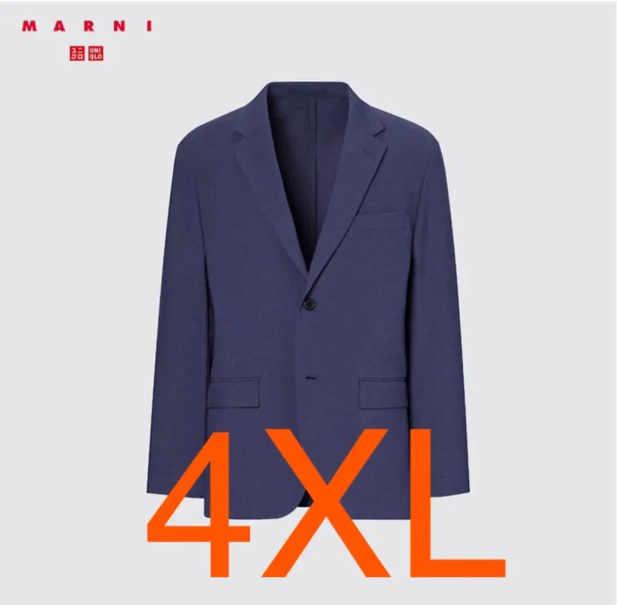 ユニクロ マルニ テーラードジャケット ブルー 4XL