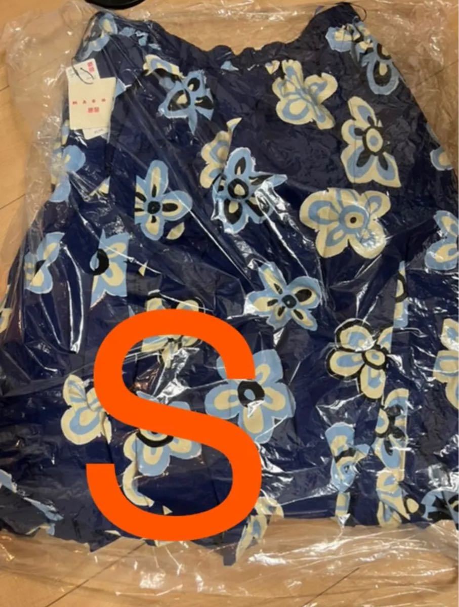 新品タグ付き　ユニクロ&マルニ　バルーンシェイプスカート　花柄　S