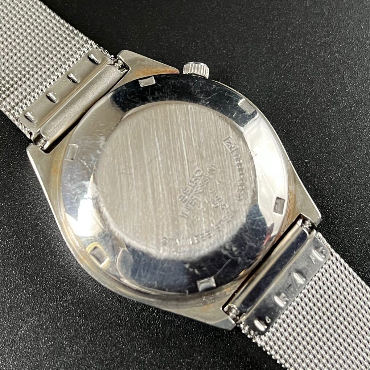 【貴重】セイコー/SEIKO/33mm/自動巻/メンズ腕時計/黒ブラック/1970’s/アンティーク/海外限定/日本未発売