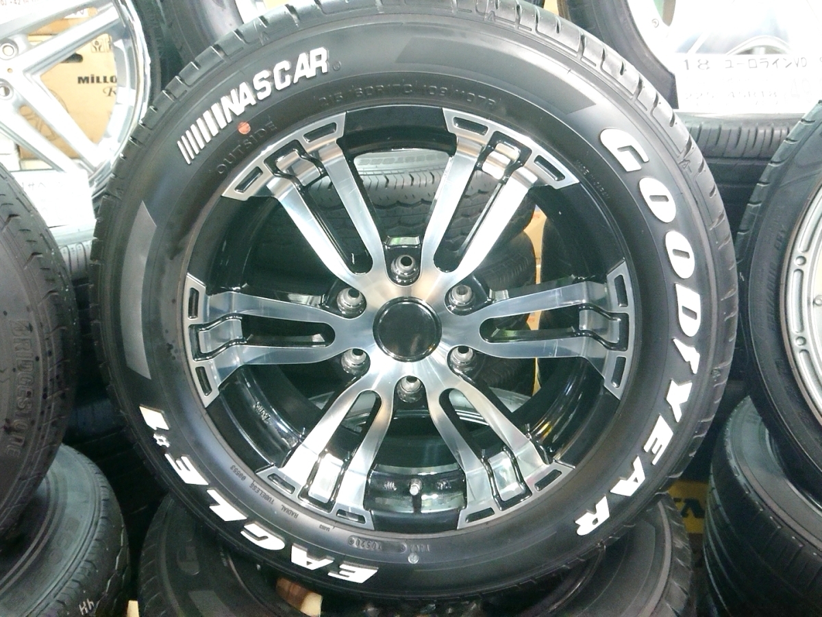 セット☆FLEX DELF-02☆ホワイトレター215/60R17☆ホワイトレター☆200