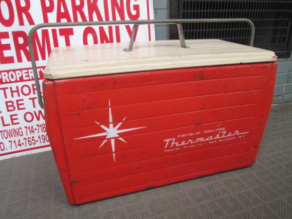  редкий!50\'s~ America античный Thermaster cooler-box USA Vintage /70\'s Jug кемпинг магазин New York гараж запад набережная б/у одежда USA