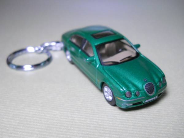 # prompt decision # key holder # Jaguar S type # green metallic likS-type# die-cast model # accessory # key chain #