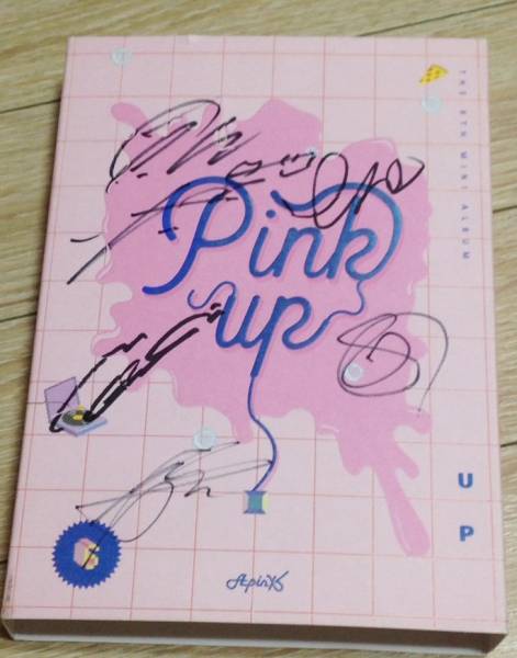 ◆APINK 6th mini album 『Pink Up』 A ver. 全員直筆サイン非売CD◆韓国_画像2