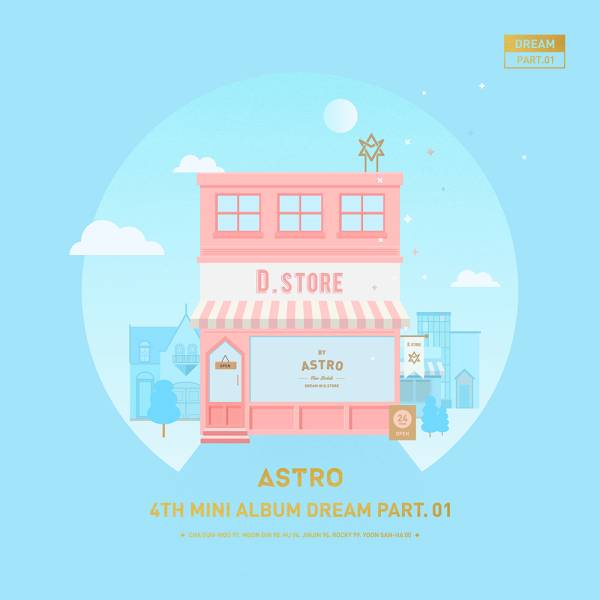*ASTRO 4th Mini Album [Dream Part.01 DAY] все участник автограф автограф не .CD* Корея 