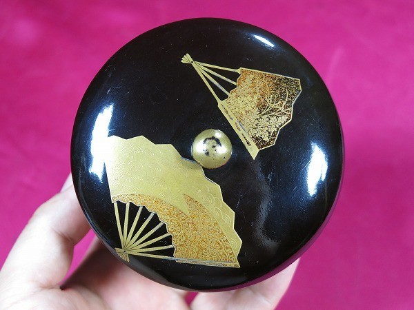 珍しい Yahoo!オークション - B 扇面蒔絵蓋付き椀 江戸時代 漆工 珍品 椀