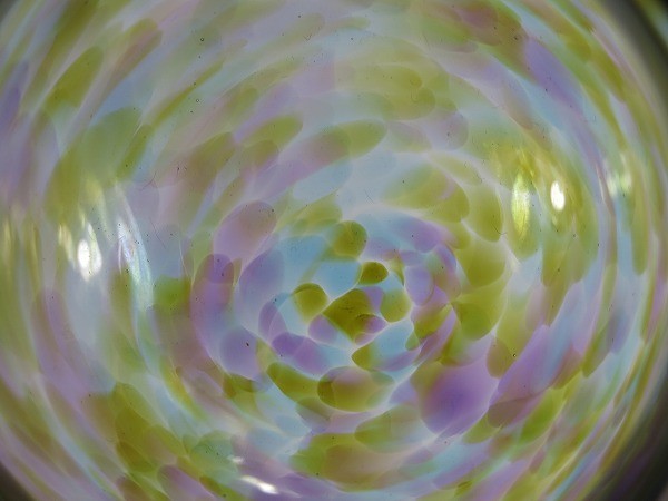 B　多色ガラス碗②　イタリア　高級ガラス碗　ステンドグラス　硝子　ガラス細工　カットグラス　吹きガラス_画像4