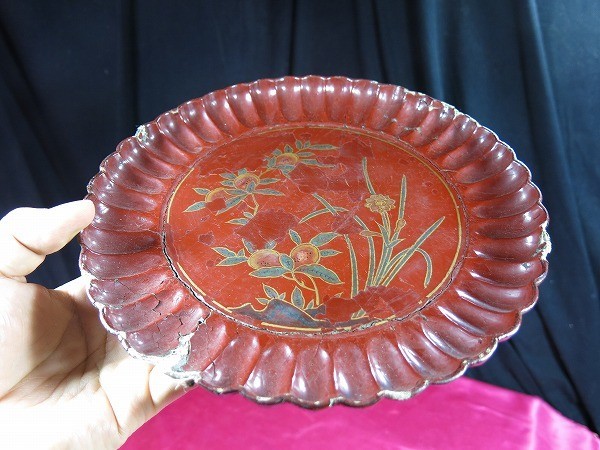 【ご予約品】 宋~明時代 朱漆輪花盆 B 漆工 の商品詳細 名品 漆器 中国 盆
