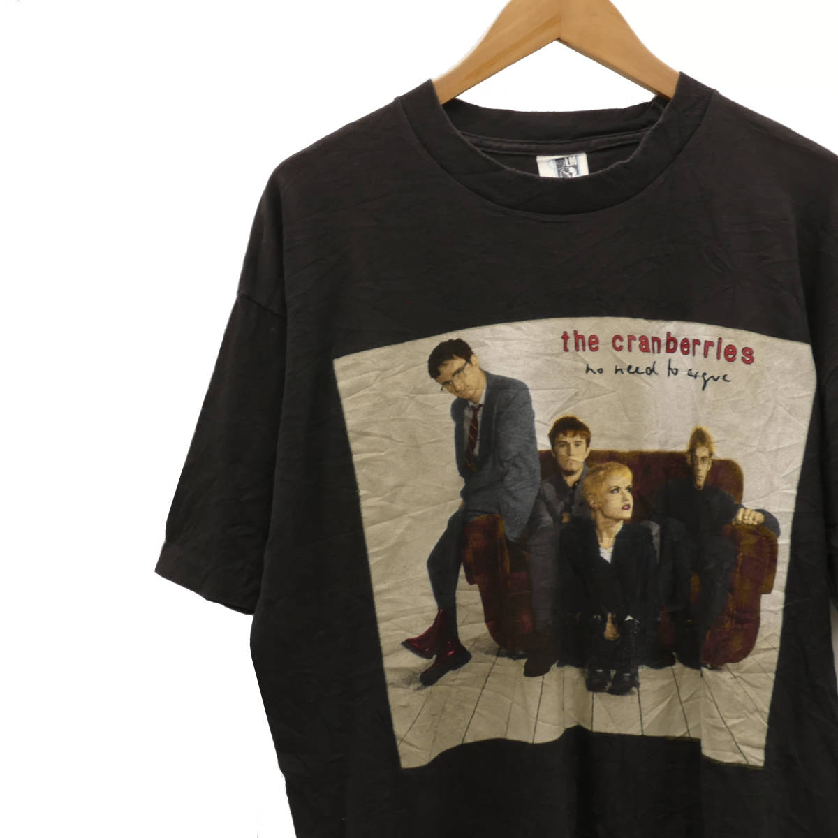 クランベリーズ The Cranberries No Need To Argue World Tour 94-95 ヴィンテージTシャツ XL 黒 ブラック アイリッシュロック
