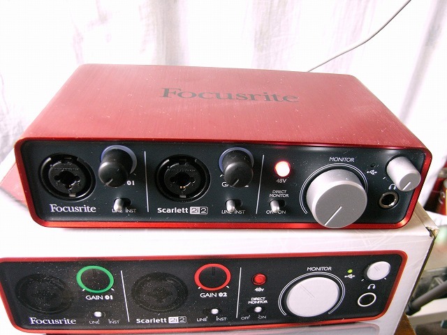 □Focusrite scarlett 2i2 オーディオインターフェイス(ほぼ未使用品
