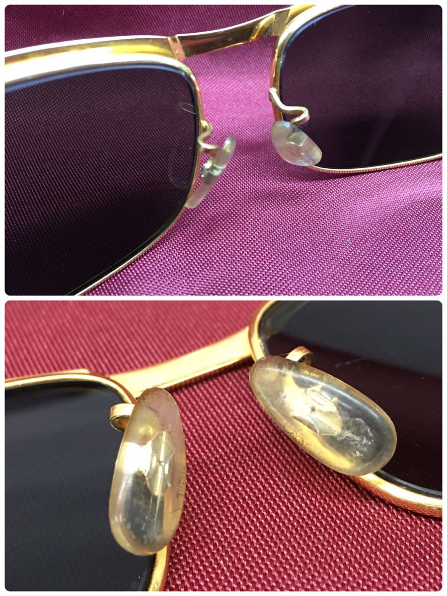SU# Ray-Ban RayBan солнцезащитные очки B&Lboshu ром SignetⅡsig сеть 2 Gold рама Vintage gla солнечный царапина есть б/у товар 