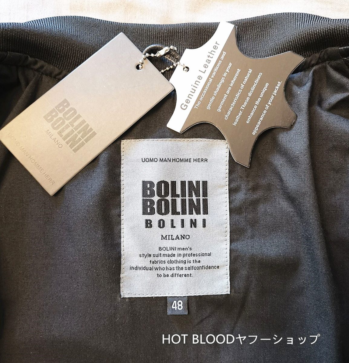 最高級ヨーロッパ製◇イタリア・ミラノ*BOLINI*ベッカム愛用・ブラック