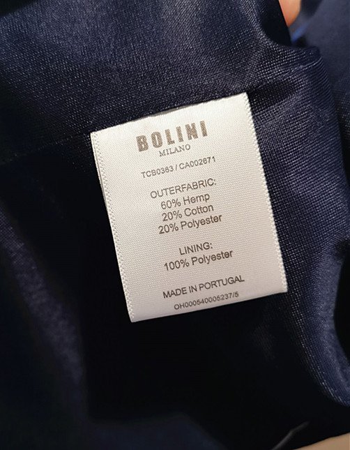 最高峰8万※EU製◇イタリア*ミラノ発*BOLINI*ブラックラインdesigner*麻