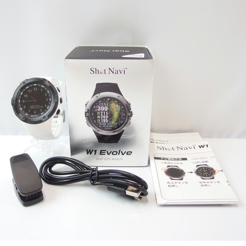 美品】Shot Navi ショットナビ/ゴルフ GPS ウォッチ/W1 Evolve/83 www