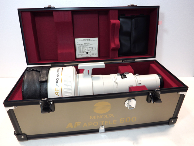 【超新作】 【美品】MINOLTA ミノルタ◆High Speed AF APO TELE 600mm F4 G◆超望遠レンズ ソニー、ミノルタ