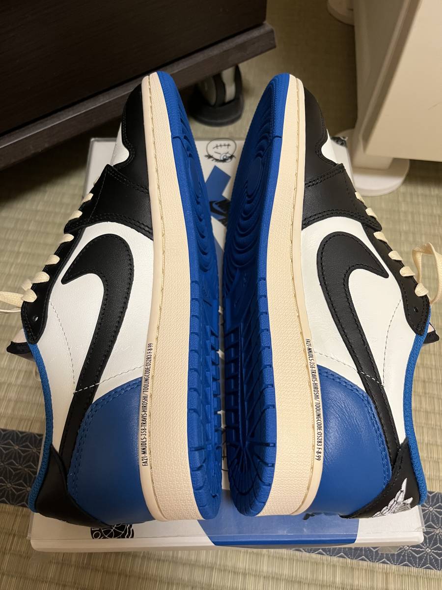 《1円〜》Travis Scott × Fragment × Nike Air Jordan 1 Lowトラヴィス・スコット ×フラグメント×ナイキ エアジョーダン1 ロー 26.5cm_画像3