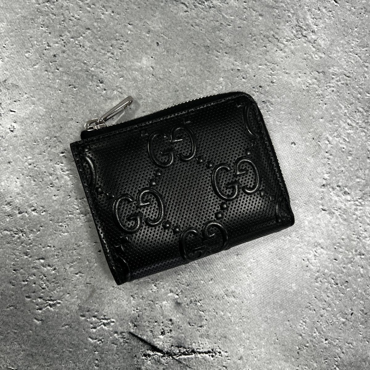未使用激安】GUCCI グッチ GGエンボス ミニウォレット コンパクト