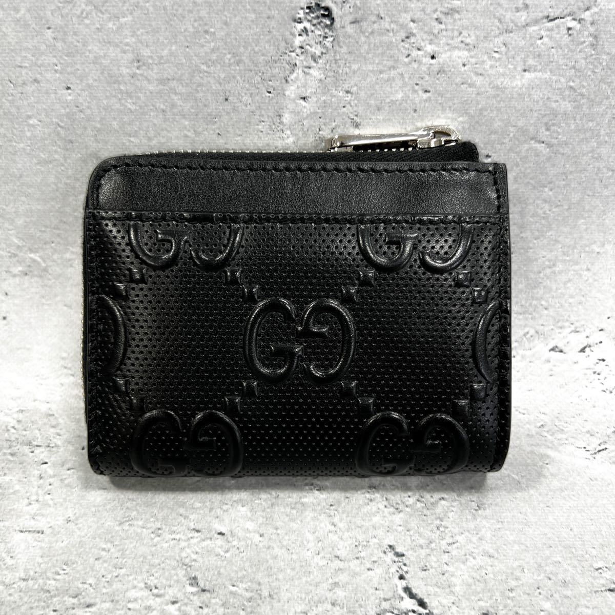 未使用激安】GUCCI グッチ GGエンボス ミニウォレット コンパクト