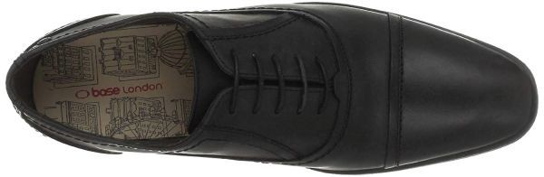 送料無料 Base London 29cm レースアップ ブラック 黒 レザー 革 ストレート チップ スーツ ビジネス フォーマル ブーツ スニーカー H291_画像9