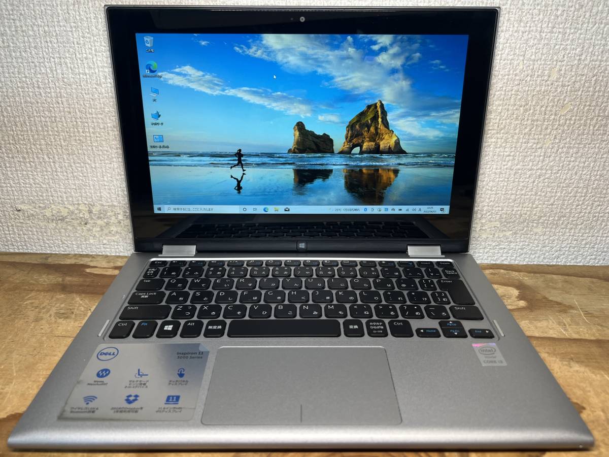 WIN10 DELL INSPIRON 11 3000 3148 2 in 1 I3-4030 1.9GHz 4G 500G HD Graphics OFFICE 2013搭載 東京発送_画像1