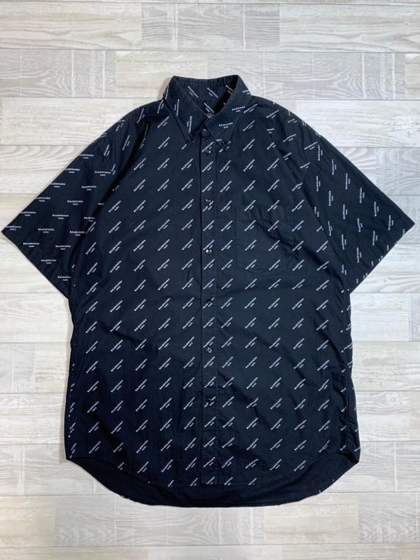 BALENCIAGA/バレンシアガ/ALL OVER LOGO S/S SHIRT/オールオーバーロゴ