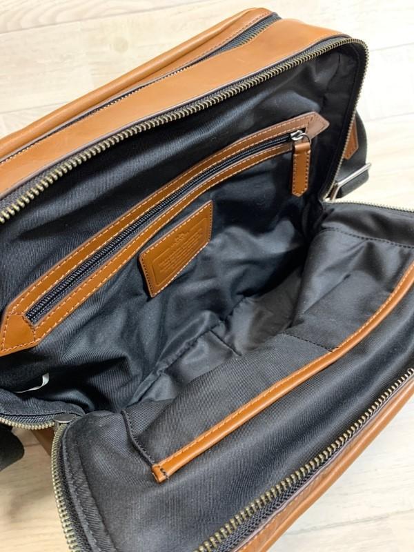 COACH/コーチ/ヘリテージ レザー フライト ショルダーバッグ ブリーカー/良質レザーショルダーバッグ/71373/ブラウン_画像7