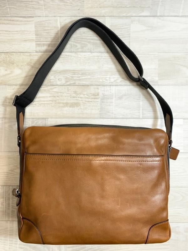 COACH/コーチ/ヘリテージ レザー フライト ショルダーバッグ ブリーカー/良質レザーショルダーバッグ/71373/ブラウン_画像3