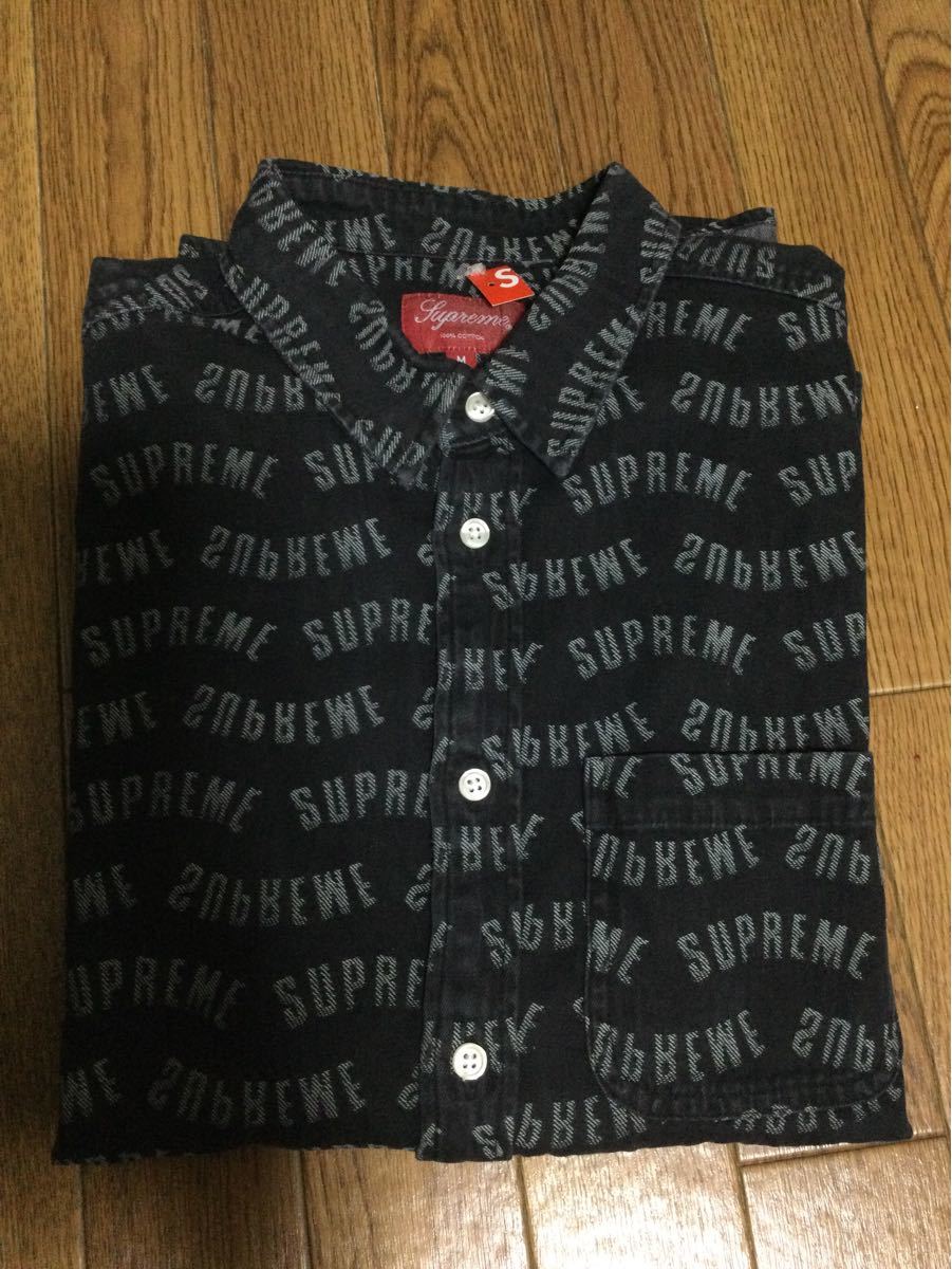 Supreme Arc Jacquard Denim Shirt Black M | contifarma.pe