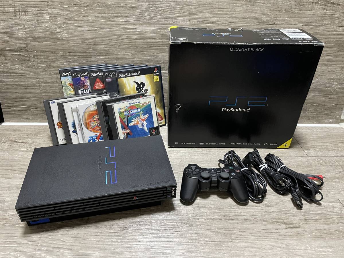 ☆ PS2 本体 ☆ プレイステーション2 SCPH-50000 ミッドナイトブラック