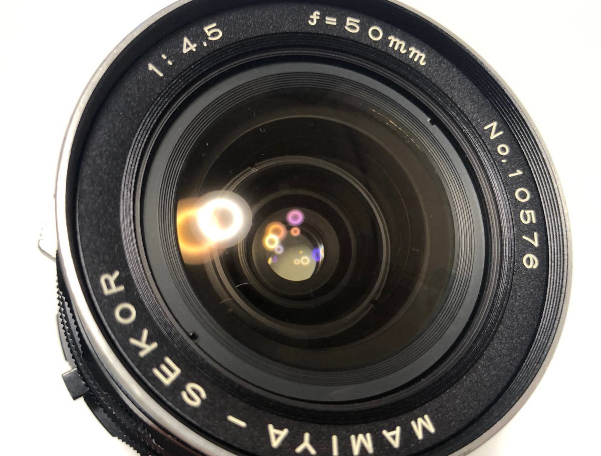 ★動作確認済 マミヤ Mamiya RB67 Pro 中判フィルムカメラ Sekor C 50mm f/4.5 レンズ　シャッター、絞り羽根 動作ＯＫ_画像8
