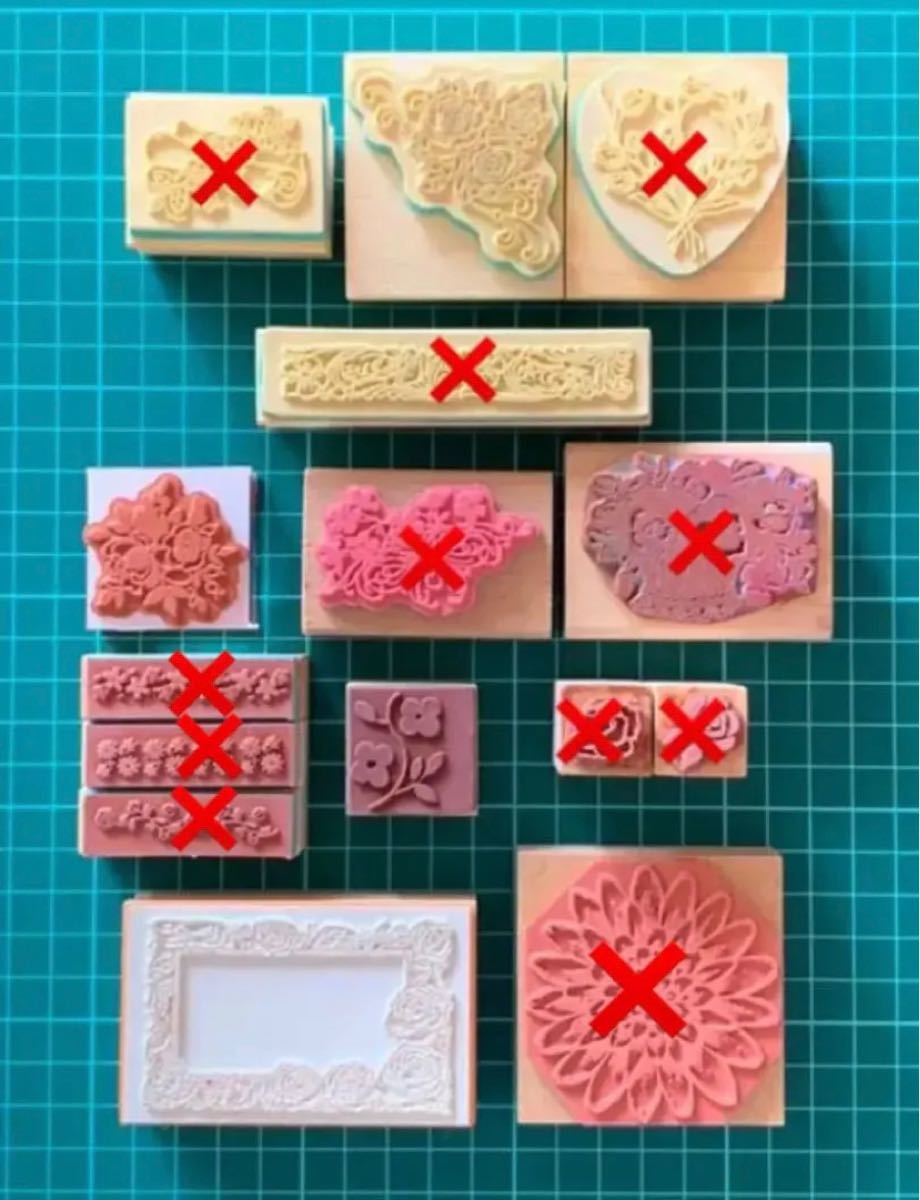 バラ売り対応可 薔薇 バラなど フラワー系スタンプ 4個|Yahoo!フリマ