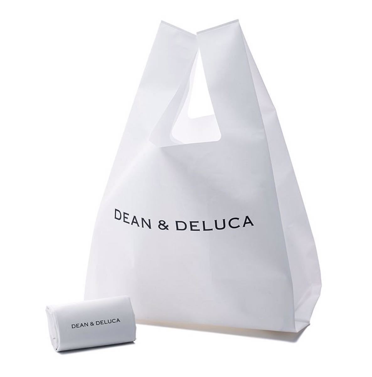 新品 2セット DEAN&DELUCA ディーンアンドデルーカ ミニマムエコバッグ 白色(ホワイト) 折りたたみ 軽量 コンパクト ショッピングバック