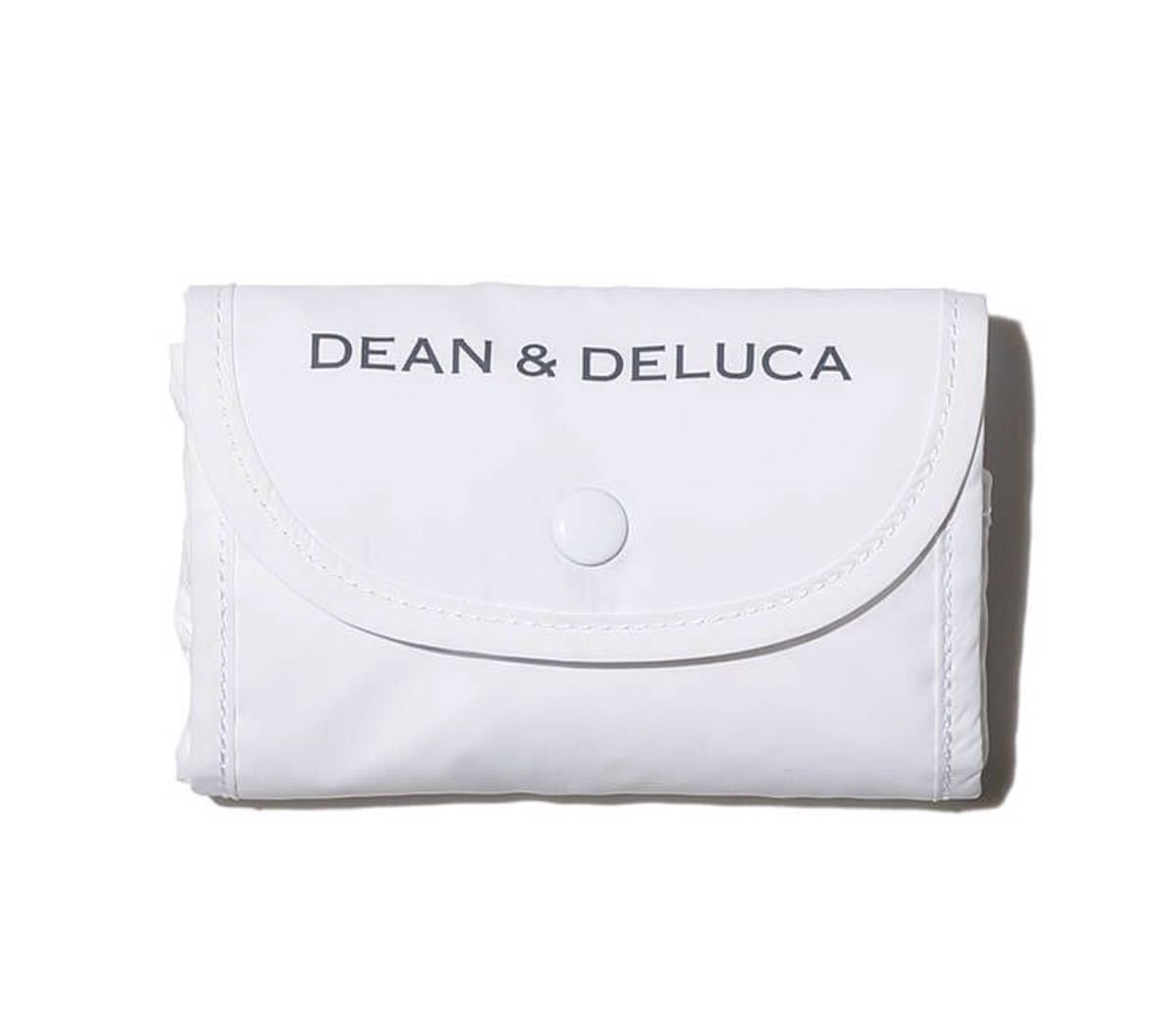 新品 DEAN & DELUCA 限定品 ディーン＆デルーカ ショッピングバッグ エコバッグ 白色(ホワイト) 正規品 バック カバン 折りたたみ トート