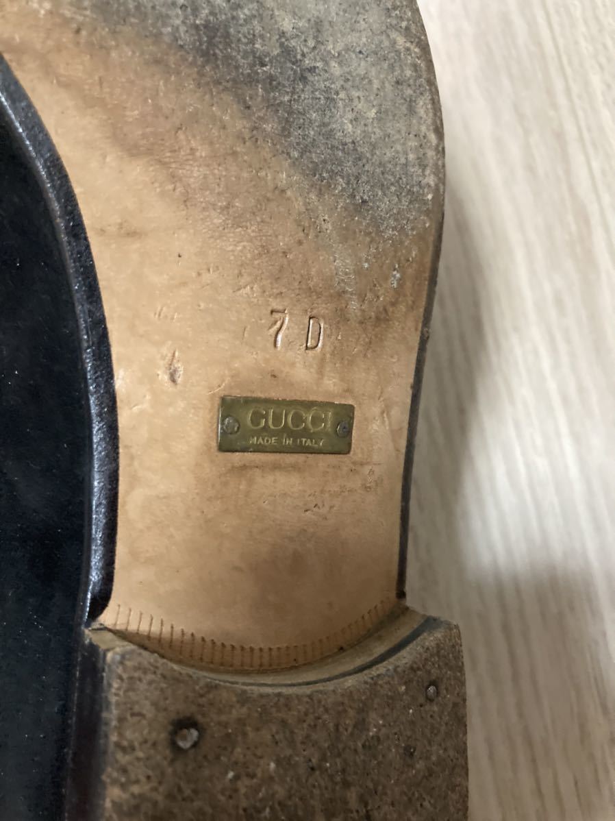 グッチ ビットローファー GUCCI メンズ ローファー 7 25.5 26.0