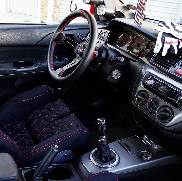 DND Performance Interior Race レザー レッドステッチ ディープ 赤