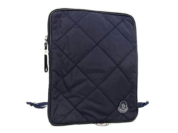 1円 □美品□ MONCLER モンクレール ナイロン キルティング iPadケース