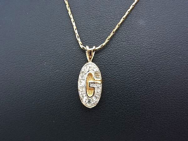 1円 GIVENCHY ジバンシィ ラインストーン ネックレス 首飾り