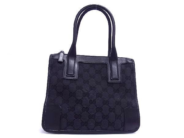 1円 GUCCI グッチ    GGキャンバス×レザー ハンドバッグ