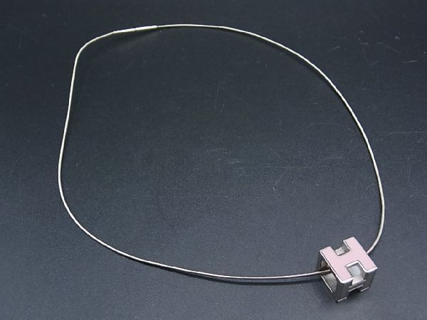 1円 HERMES エルメス カージュドアッシュ Hキューブ ネックレス 定番から最新購入 エルメス HERMES ペンダント カージュ・ド・アッシュ ネックレス